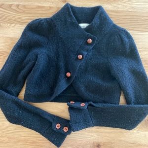 euc cropped wool sweater from anthropologie/ charlie and robin